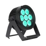 Elation - SIX+ PAR S fixture on pale blue on split yoke stand