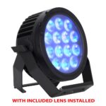 Elation - SIX+ PAR L front right of fixture on blue diffused