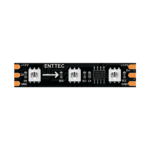Enttec - 12V RGB 60-LEDs/m long-range pixel strip close up of black