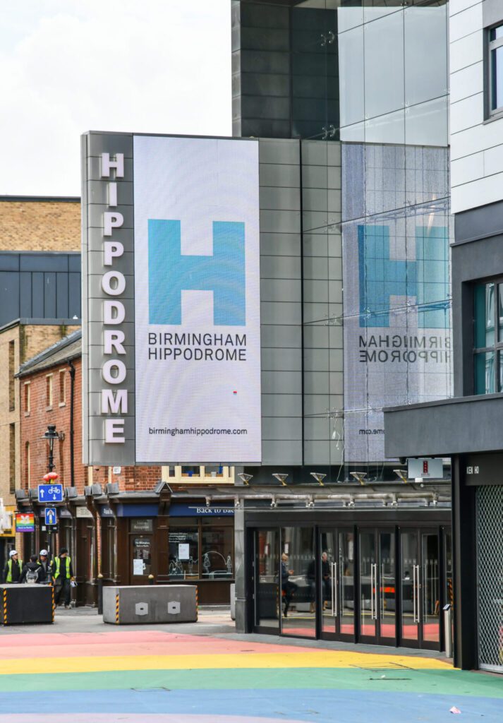 Birmingham Hippodrome’s Patrick Studio External bulding and sign