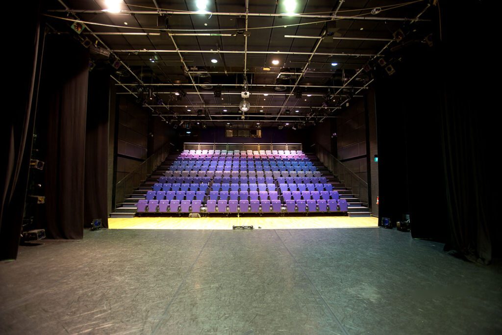Birmingham Hippodrome’s Patrick Studio rigged lights hang above stage