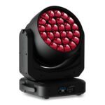 Ayrton - Nando 1202 Front right of moving head wash fixture head tilted up