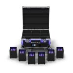 Chauvet DJ - Freedom Flex H9 IP X6 Front view of case and fixtures