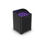 Chauvet DJ - Freedom Flex H9 IP X6 Front left of single uplighter purple light