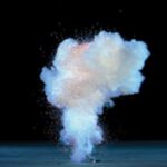 Le Maitre smoke effect large plume of thick white smoke with subtle orange embers